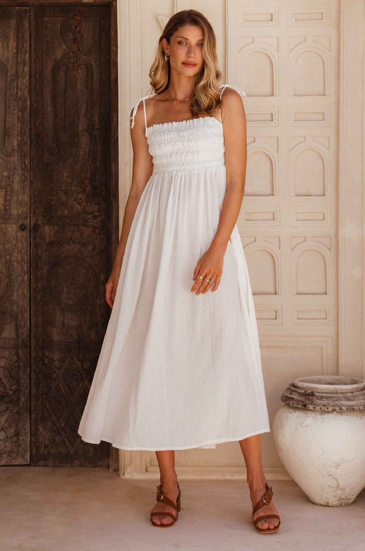 Luela Linen Maxi Dress